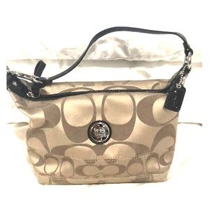 Alex Signature Sateen Top Handle Pouch Bag